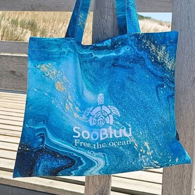 Strandtasche, nachhaltig und leicht aus recyceltem Kunststoff (rPET) OCEAN