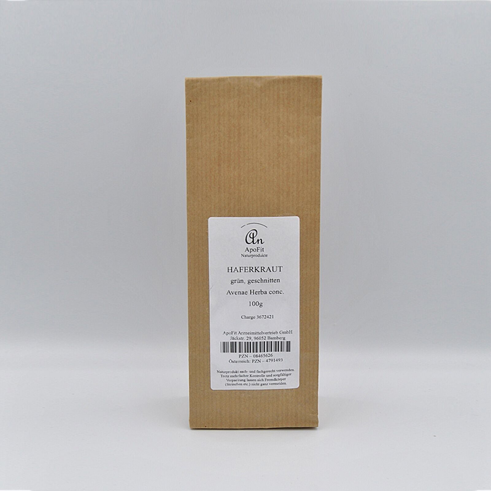 Herbe d'avoine coupée en vert