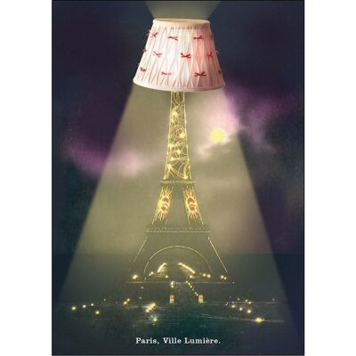 Postkarte - Paris, Stadt des Lichts