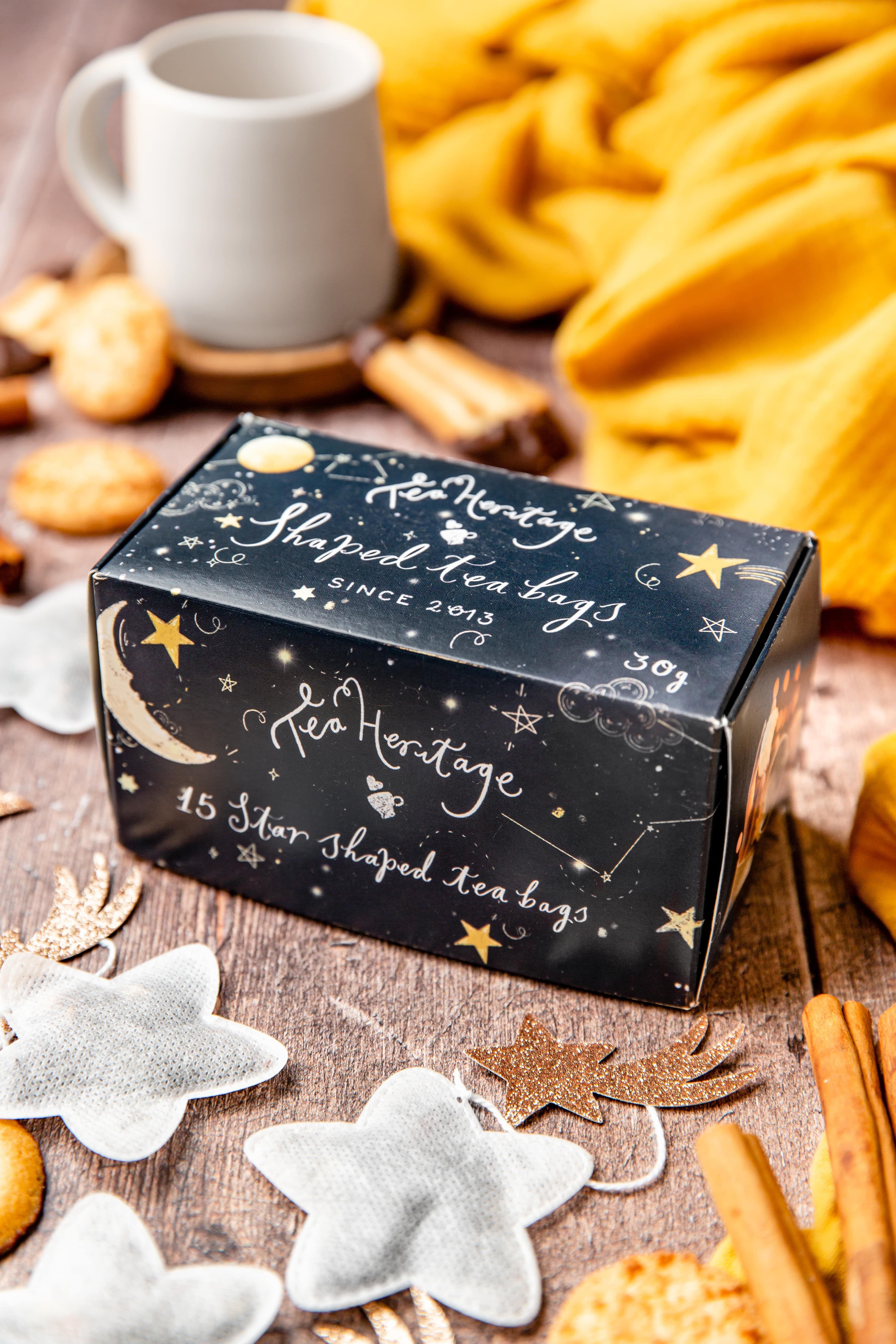 Schachtel mit 15 Bio-Star-Teebeuteln - englisches Frühstück