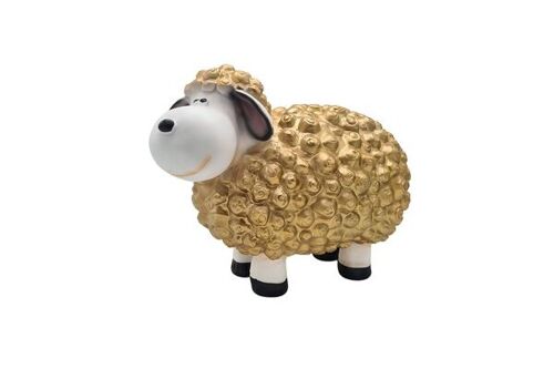 Garden statue Sheep Gold