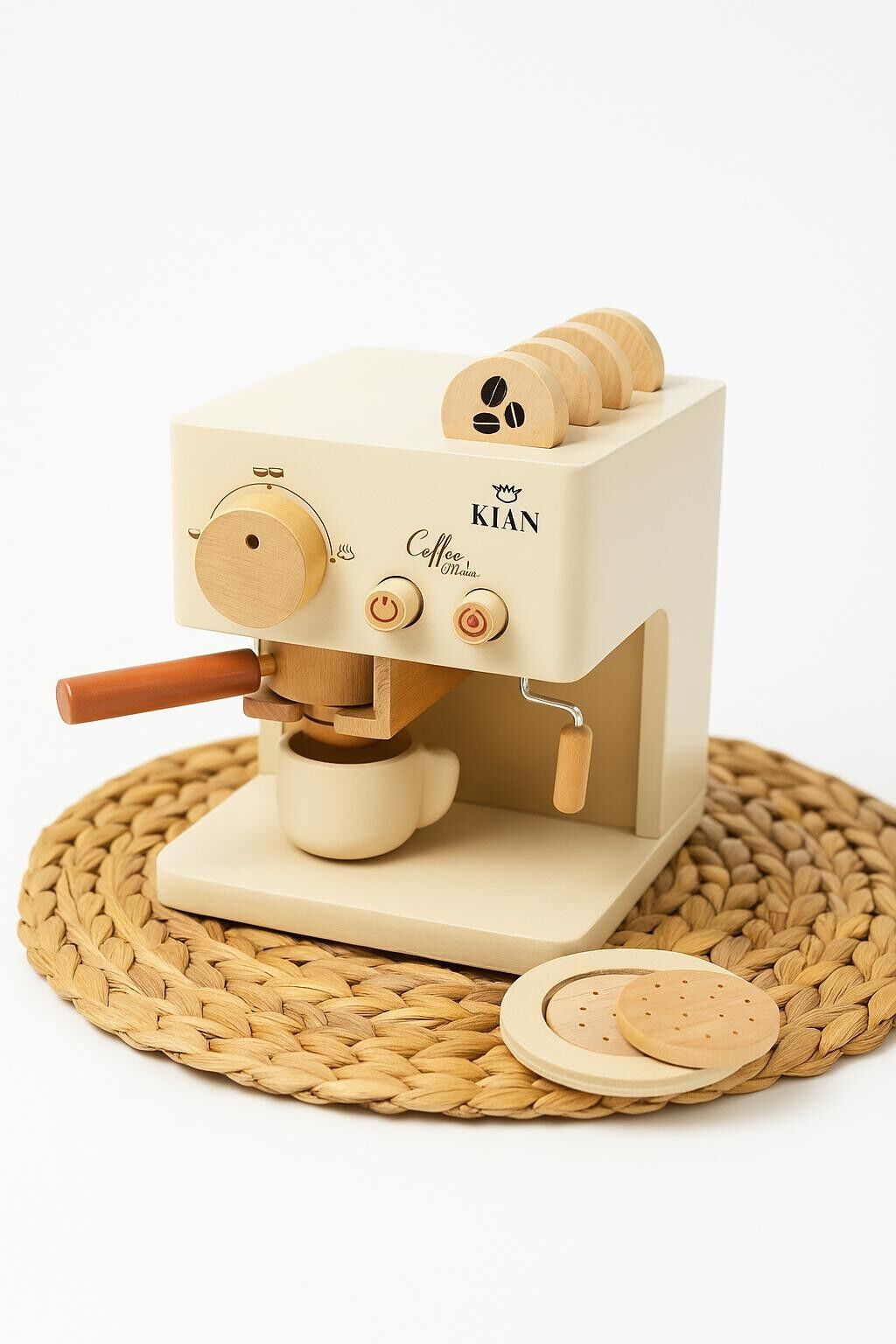 Macchina da caffè in legno per bambini – KIAN Family Mini Barista Set