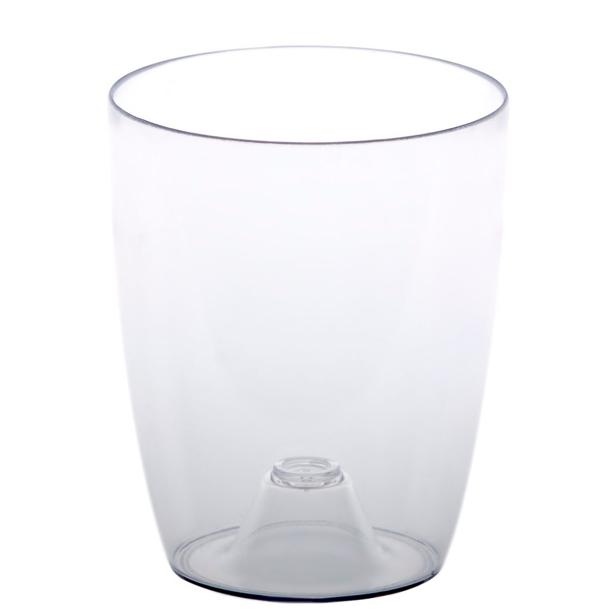 POT EN VERRE PLASTIQUE TRANSPARENT ORCHIDÉE HAUTEUR 15 CM