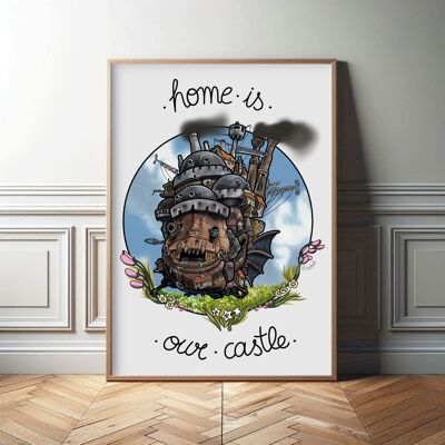 Lámina Home is Castillo Howl