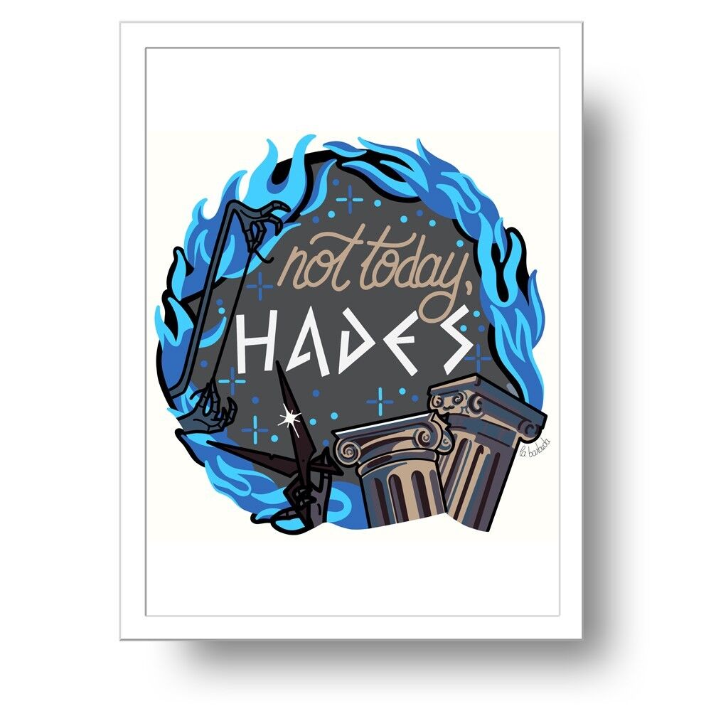 Non oggi, stampa d'arte di Ade