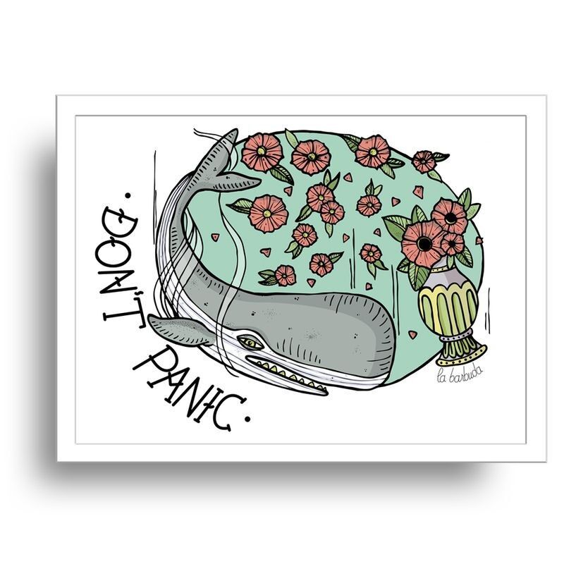 Niente panico Stampa artistica Guida galattica per autostoppisti