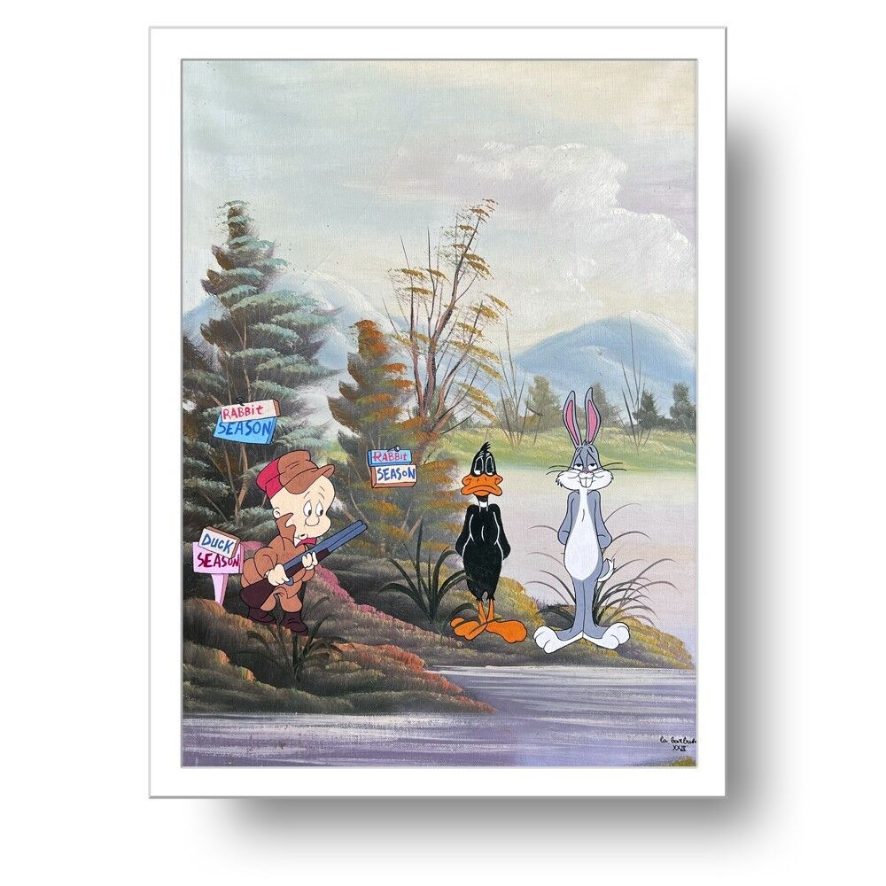 Stampa in edizione limitata della stagione del coniglio della stagione dell'anatra