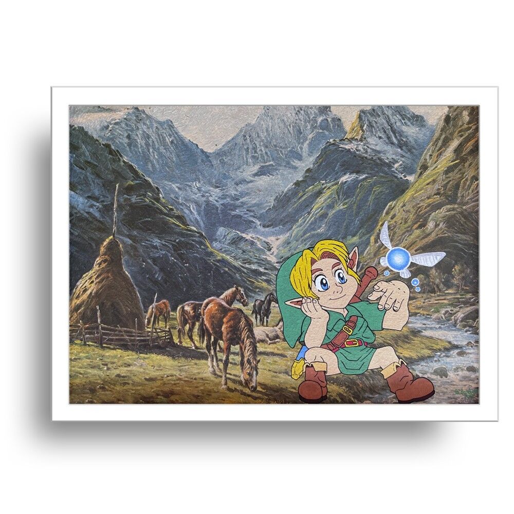 Stampa fotografica Zelda Link Navy in edizione limitata