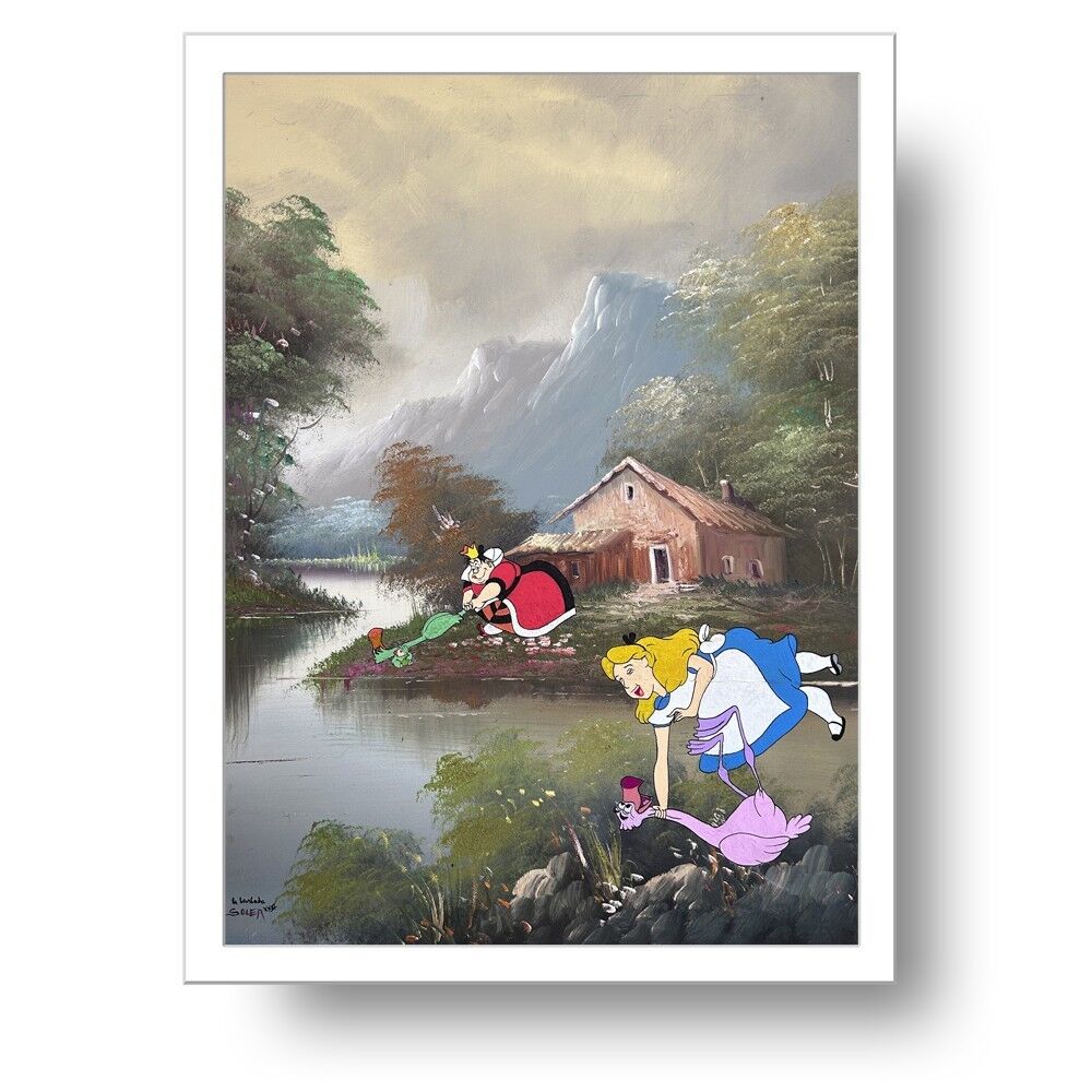 Stampa Alice Croquet Queen Hearts in edizione limitata