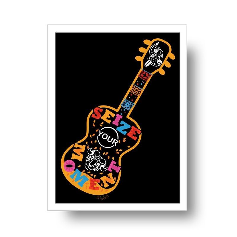 Stampa chitarra cogli il tuo momento