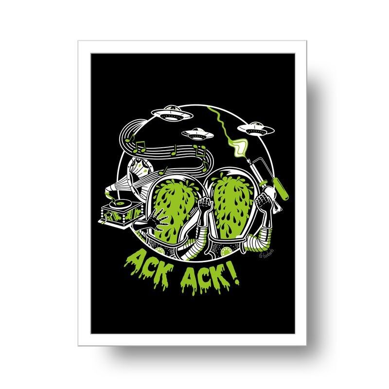 Stampa d'arte Ack Ack