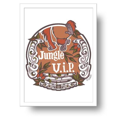 Dschungel VIP Gorilla Kunstdruck