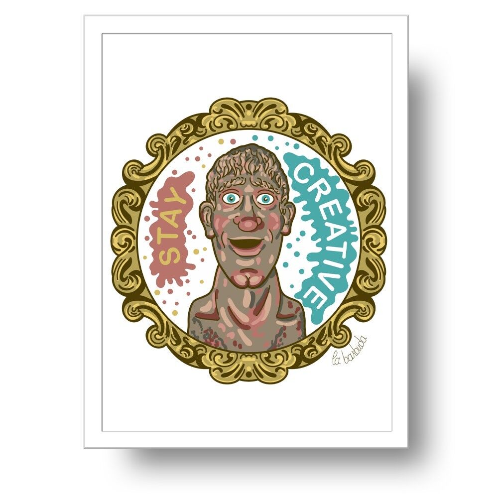 Resta creativo Bobblehead in lamina