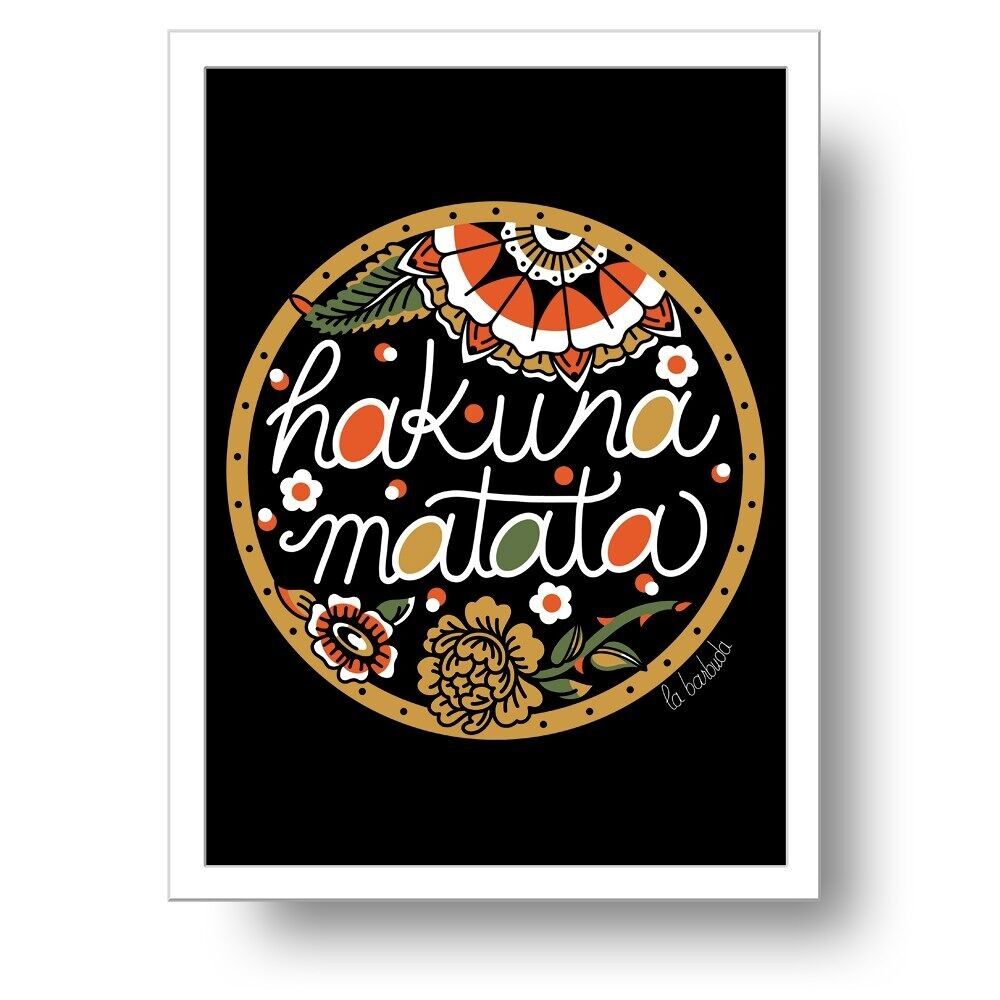 Stampa artistica di Hakuna Matata