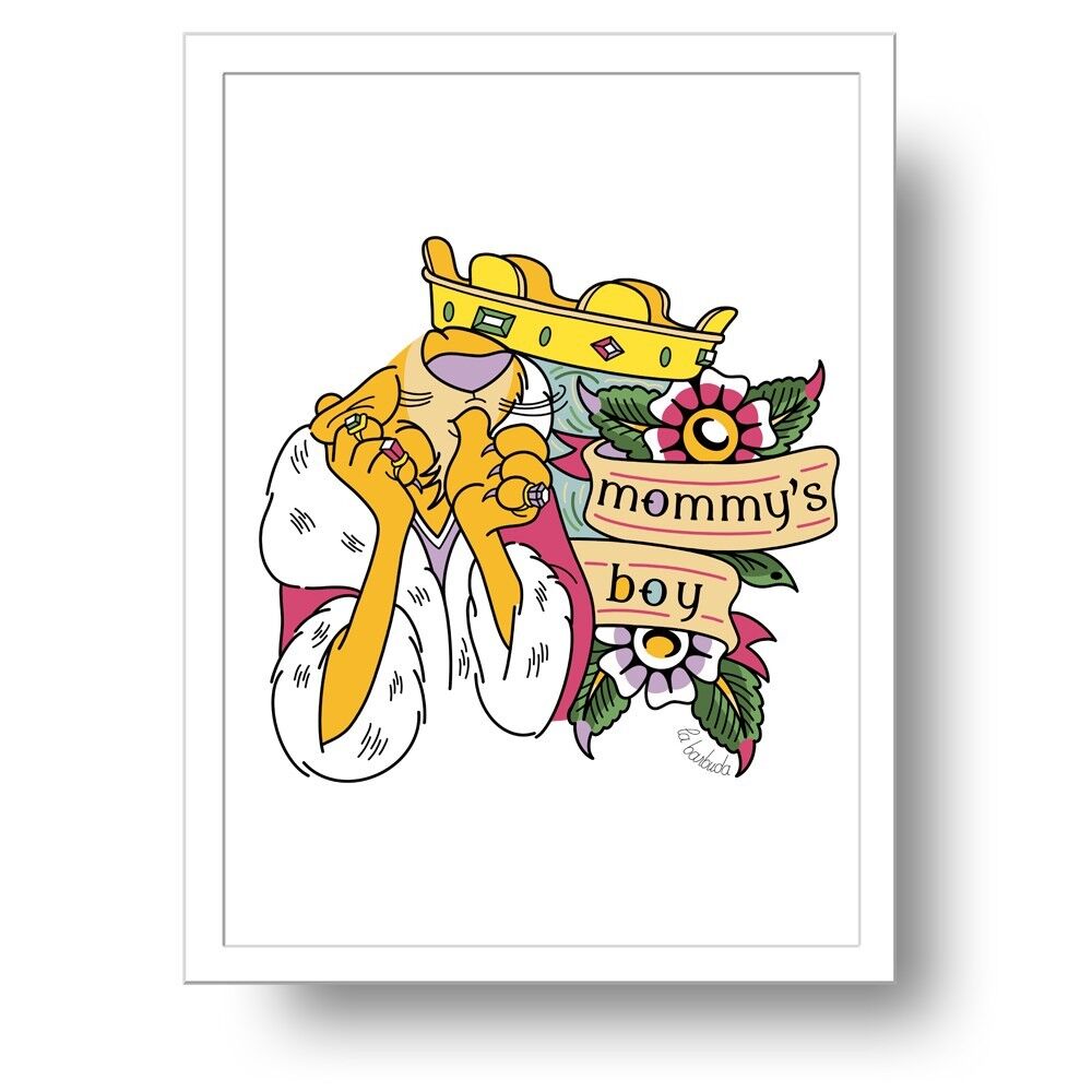 Stampa artistica di mamma Robin