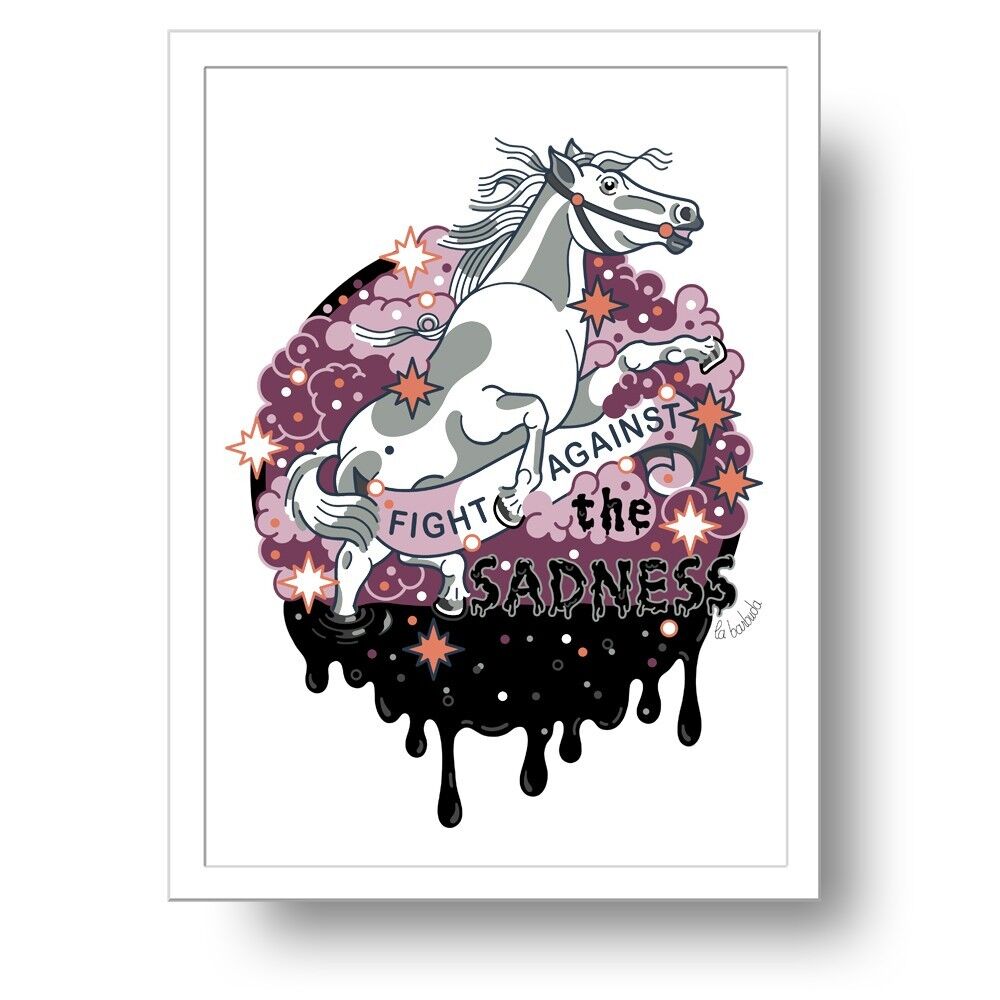 Stampa di cavalli senza fine