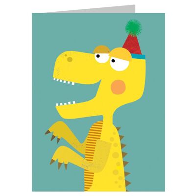 KAB28 Mini Dinosaur Greetings Card