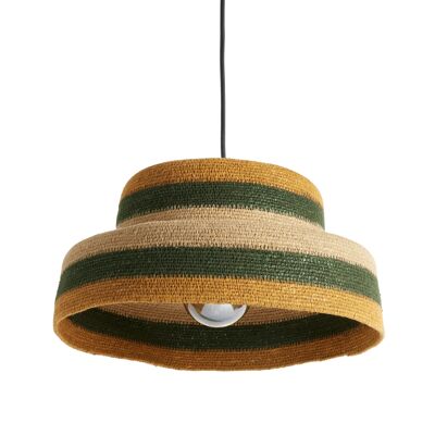 Bohemian woven seagrass pendant light