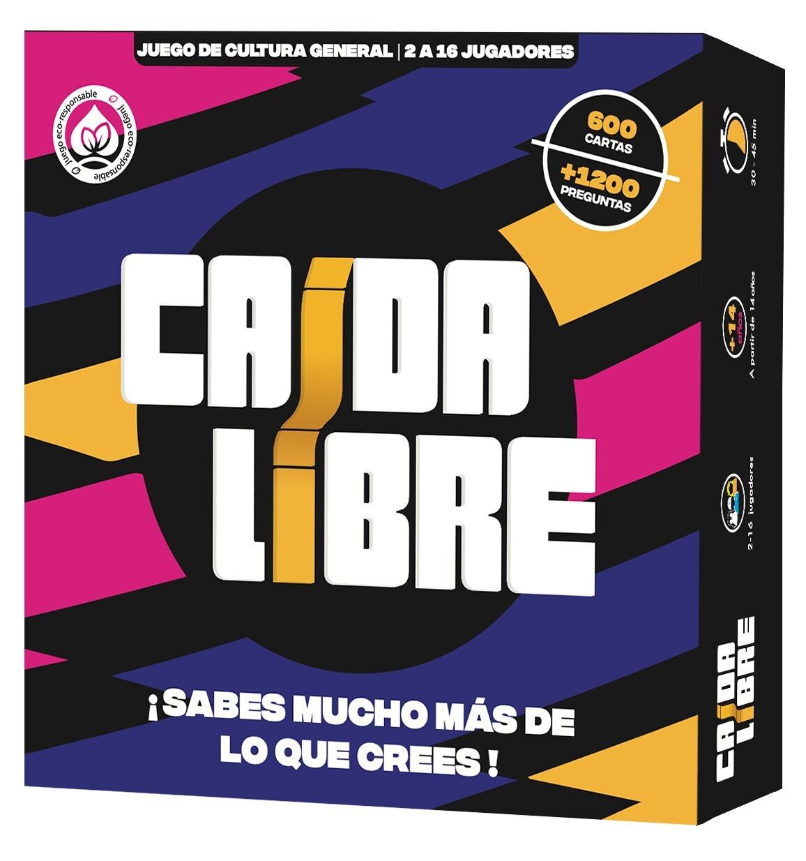 Freier Fall – Brettspiele – Quizspiel zur allgemeinen Kultur. Außergewöhnliches, lachendes Lernen – Spaß mit Familie, Freunden und Kindern