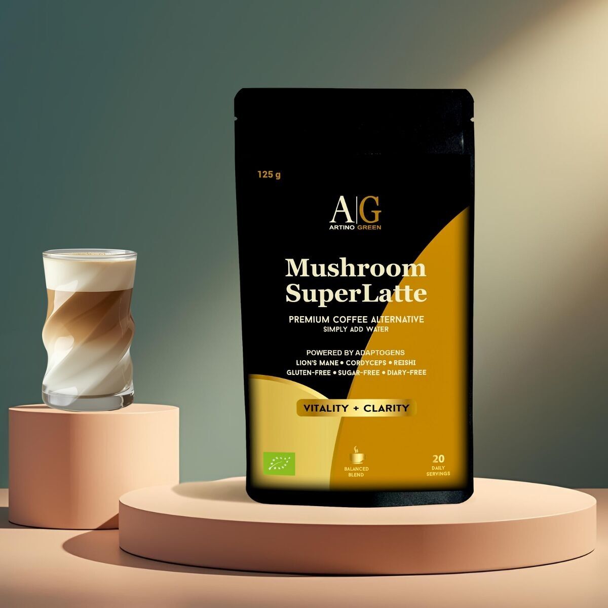 Mushroom SuperLatte – Organic Adaptogenic Coffee Substitute - 125g