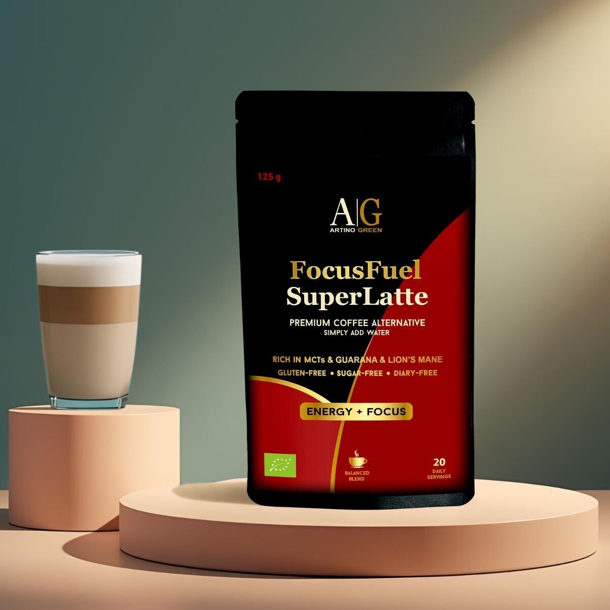 FocusFuel SuperLatte – Organic Energy & Focus Coffee Substitute - 125g