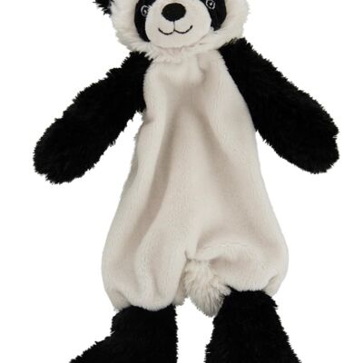 Doudou panda pelusa negro/blanco