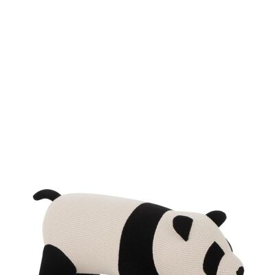 Panda bebe algodon negro/blanco large