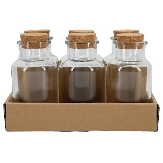 BOUTEILLE DE LAIT EN VERRE TRANSPARENT AVEC LIÈGE