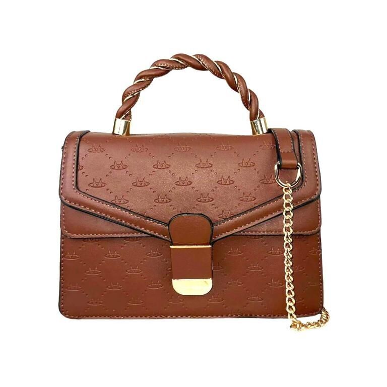 Borsa in pelle sintetica con scomparti interni