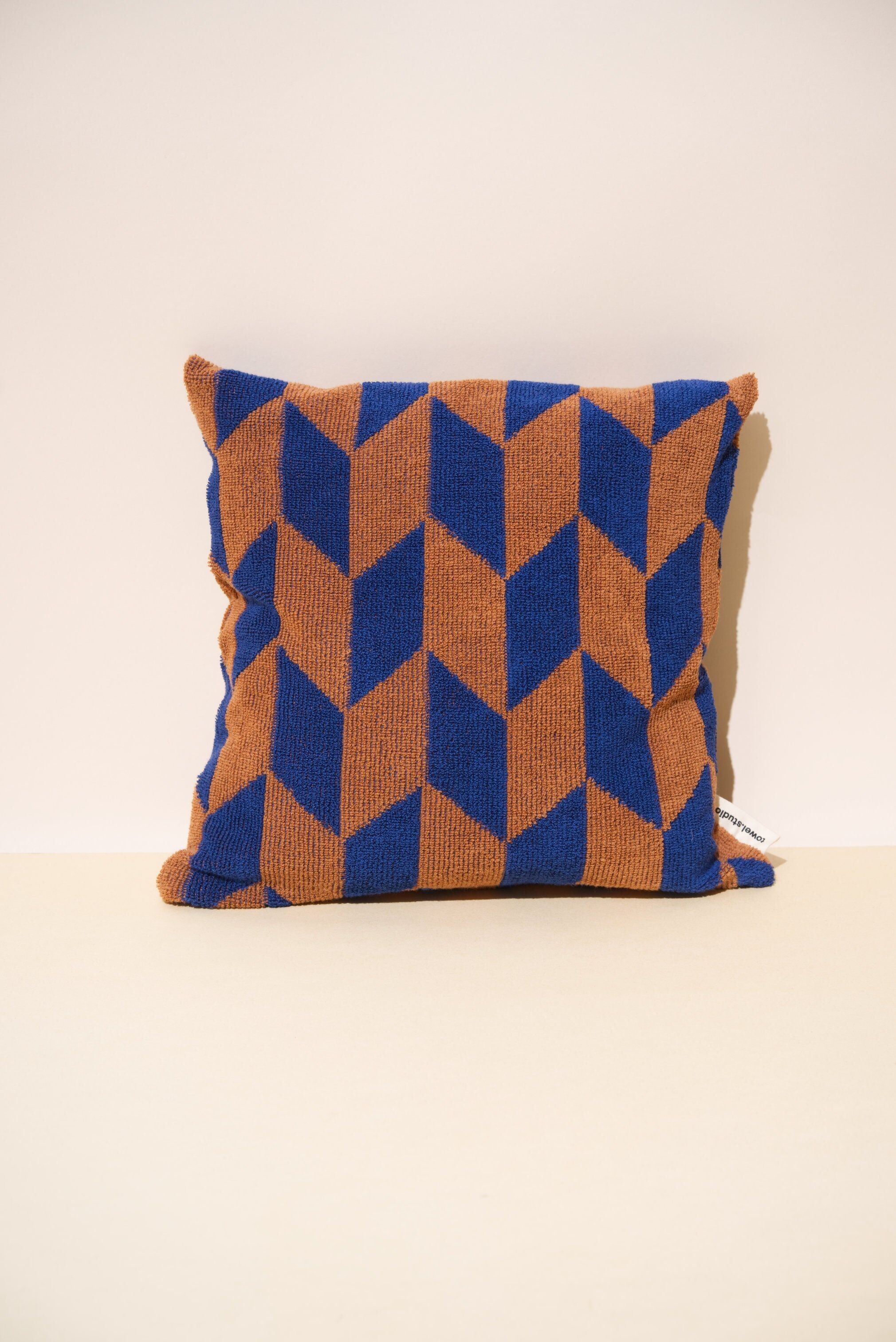 Arrow Tail Throw Pillow | Azure & Chestnut