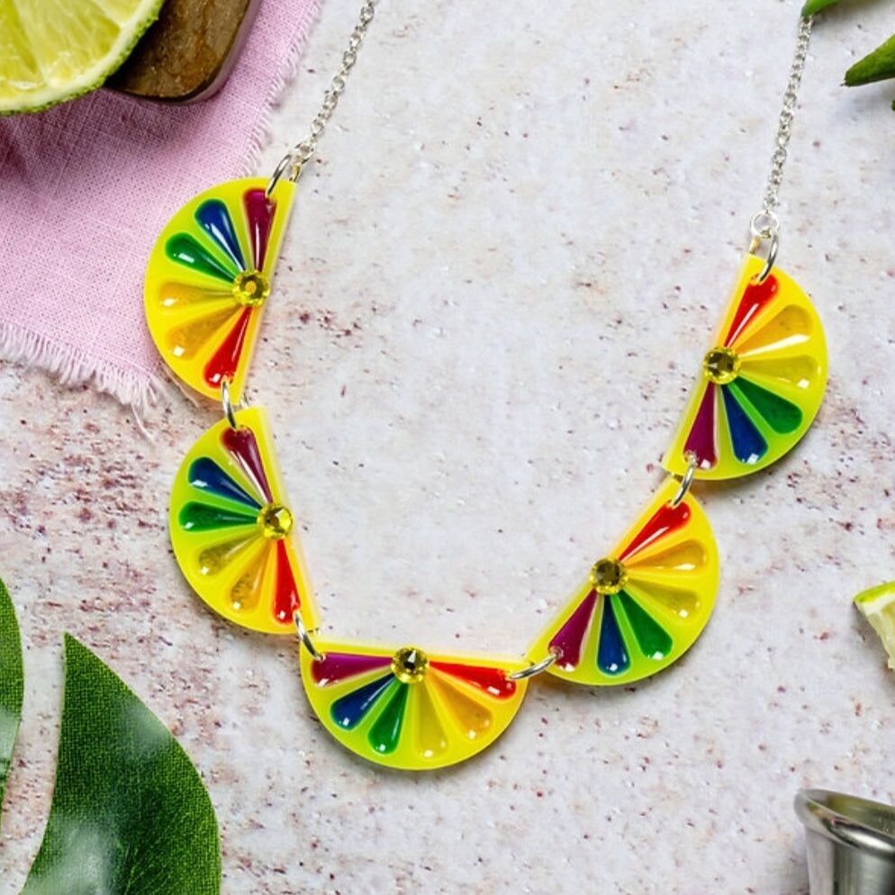 Collana Statement limone