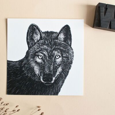 Postkarte | Wolf