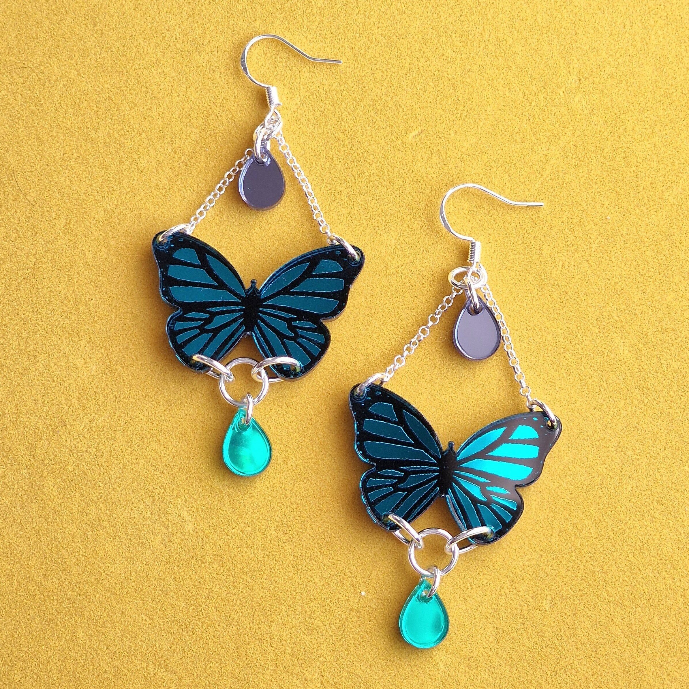 Schmetterlingsohrringe