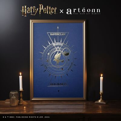 Poster di Harry Potter® Corvonero - Stampa a caldo - Licenza ufficiale - Decorazione Harry Potter