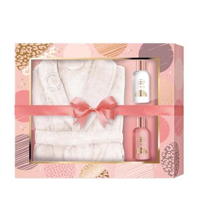 Set de regalo Sweet Glow con albornoz de mujer