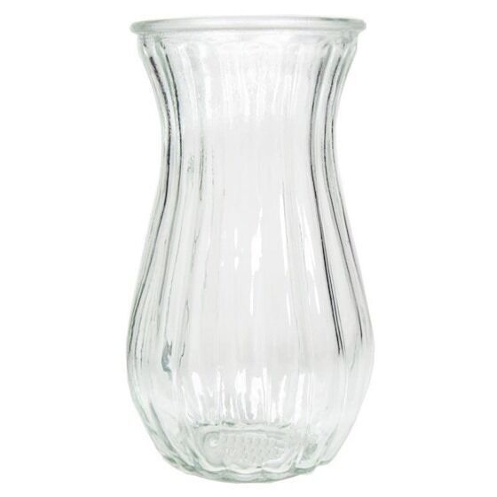VASE EN VERRE CORDE TRANSPARENT D11.13/05H22.5 CM