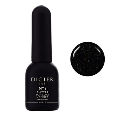 Gel polish Didier Lab Glitter Top coat No1