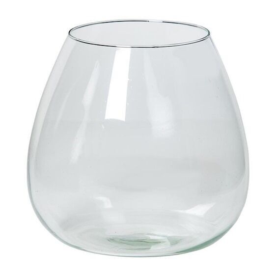 HIVE TRANSPARENTE GLASVASE DURCHMESSER 12/19 HÖHE 19,5 CM
