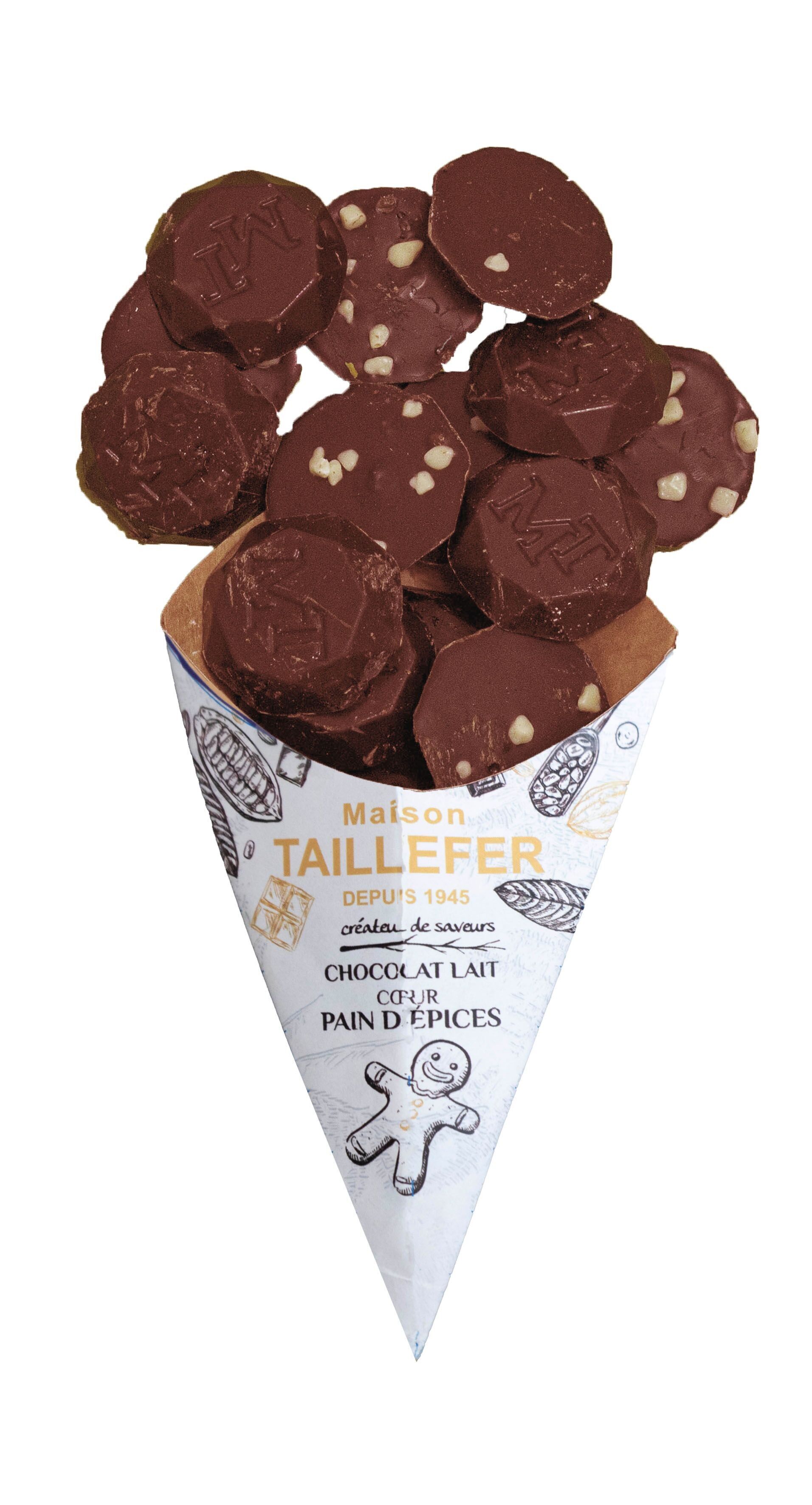 Cono ripieno di pan di zenzero al cioccolato al latte 130g