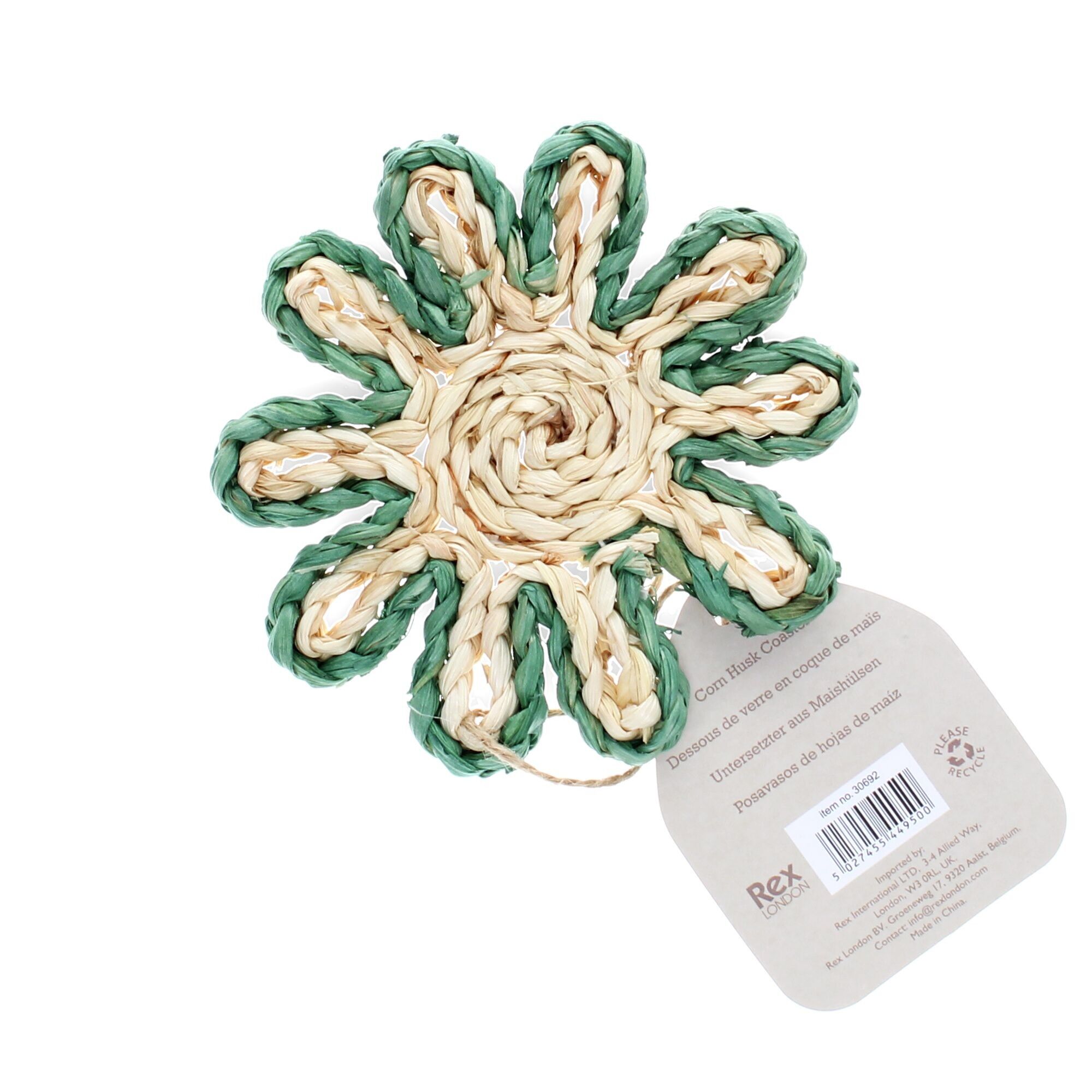 Untersetzer aus Maisblättern - Blau