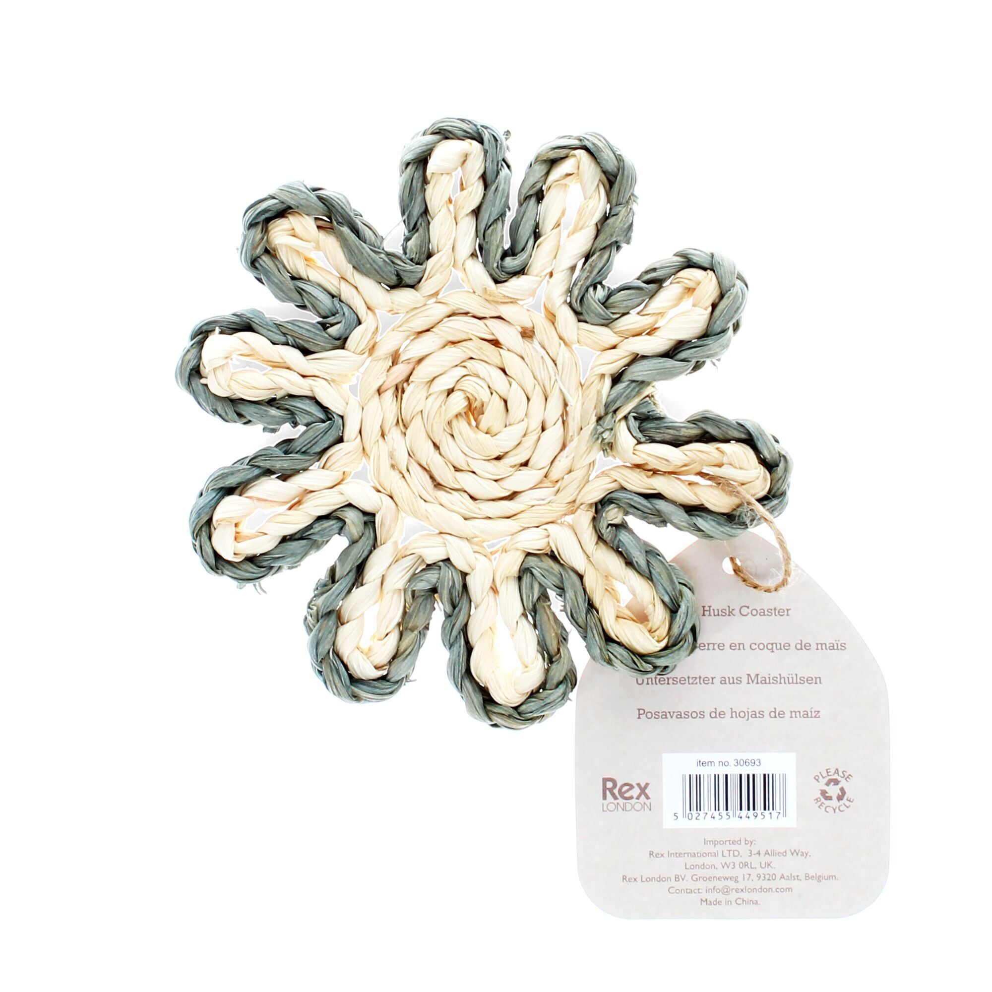Corn husk coaster - Grey