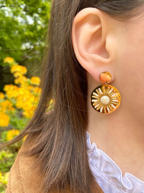 Boucles d'oreilles solaire Mahina Cyra