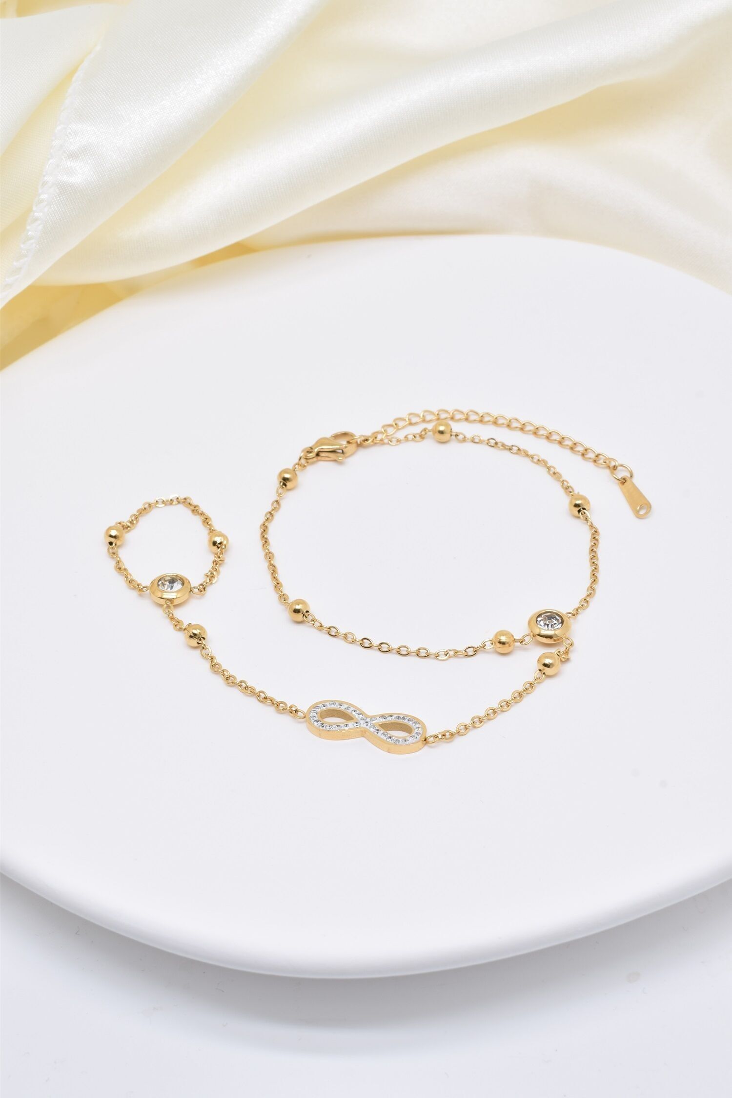 Gioielli Infinity da mano in acciaio inossidabile - BR110266