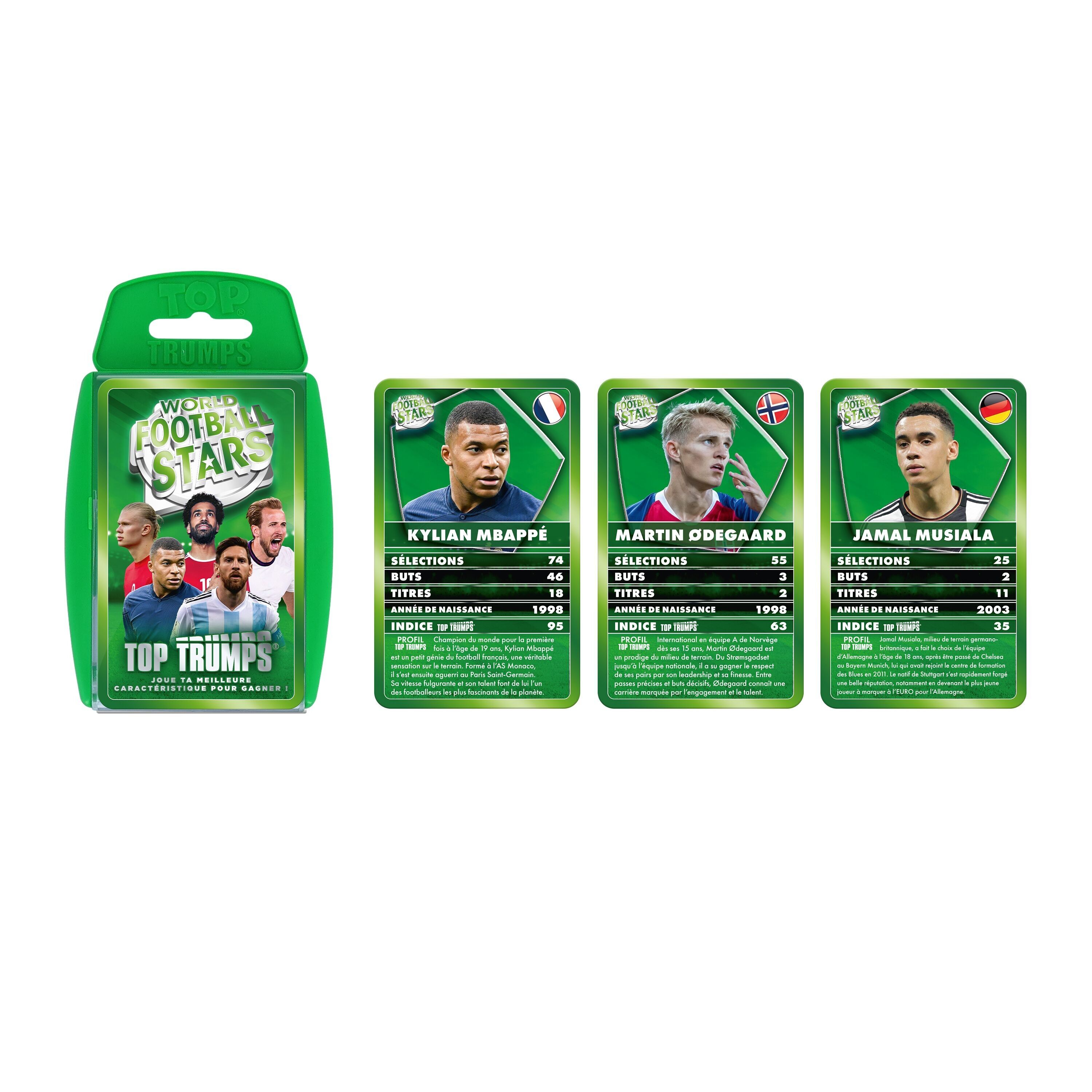 Mosse vincenti - TOP TRUMPS WORLD FOOTBALL STAR - Gioco da tavolo - Gioco di battaglia - Versione francese