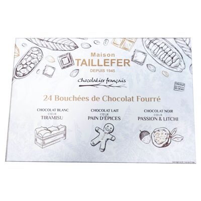 Surtido de 24 bocados Frosted Christmas Collection