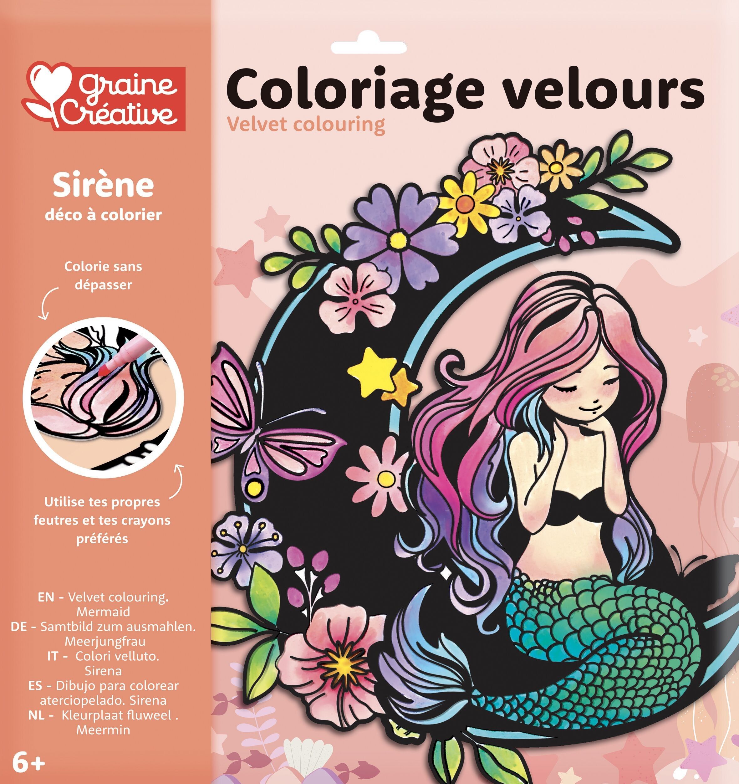 MEERJUNGFRAU-SAMT-FÄRBUNG