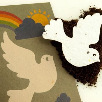 Carte de voeux - colombe de la paix 3