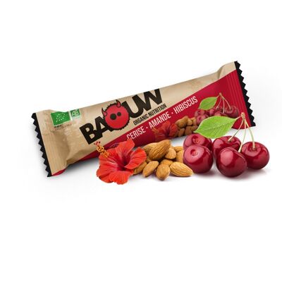 Baouw Cherry-Almond-Hibiscus energy bar