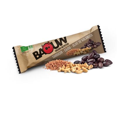 Baouw Buckwheat-Cashew-Kalamata Olive Energy Bar