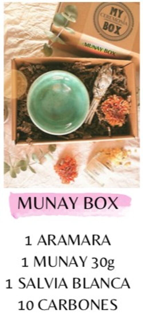 INCIENSO MUNAY BOX Kit Caja Regalo Aroma Munay